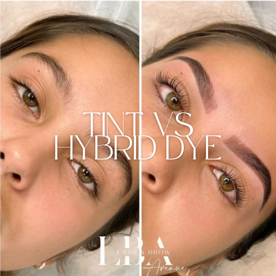 Brow Code Tint vs. Hybrid Dye