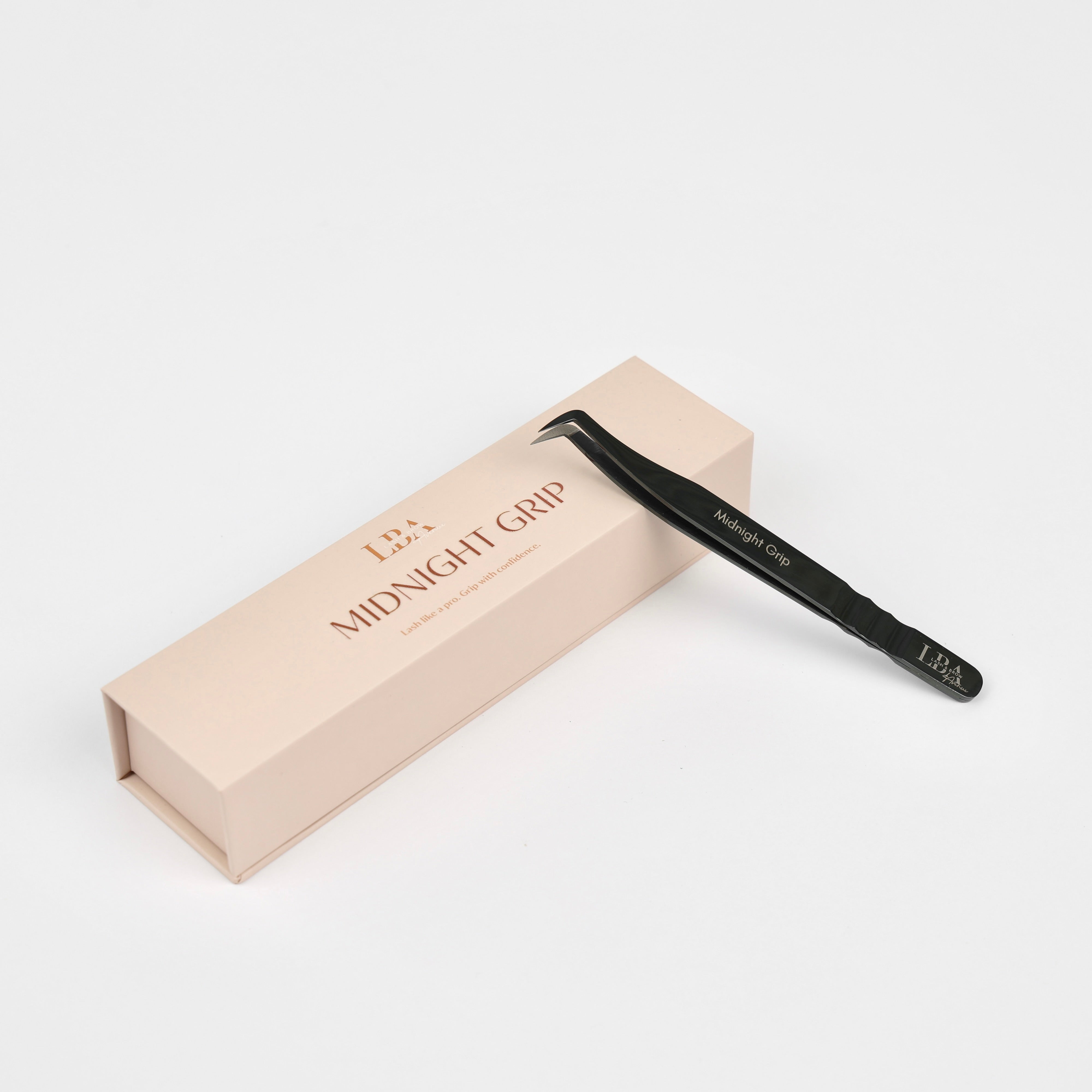 Fibre Tip Lash Tweezers - Midnight Grip