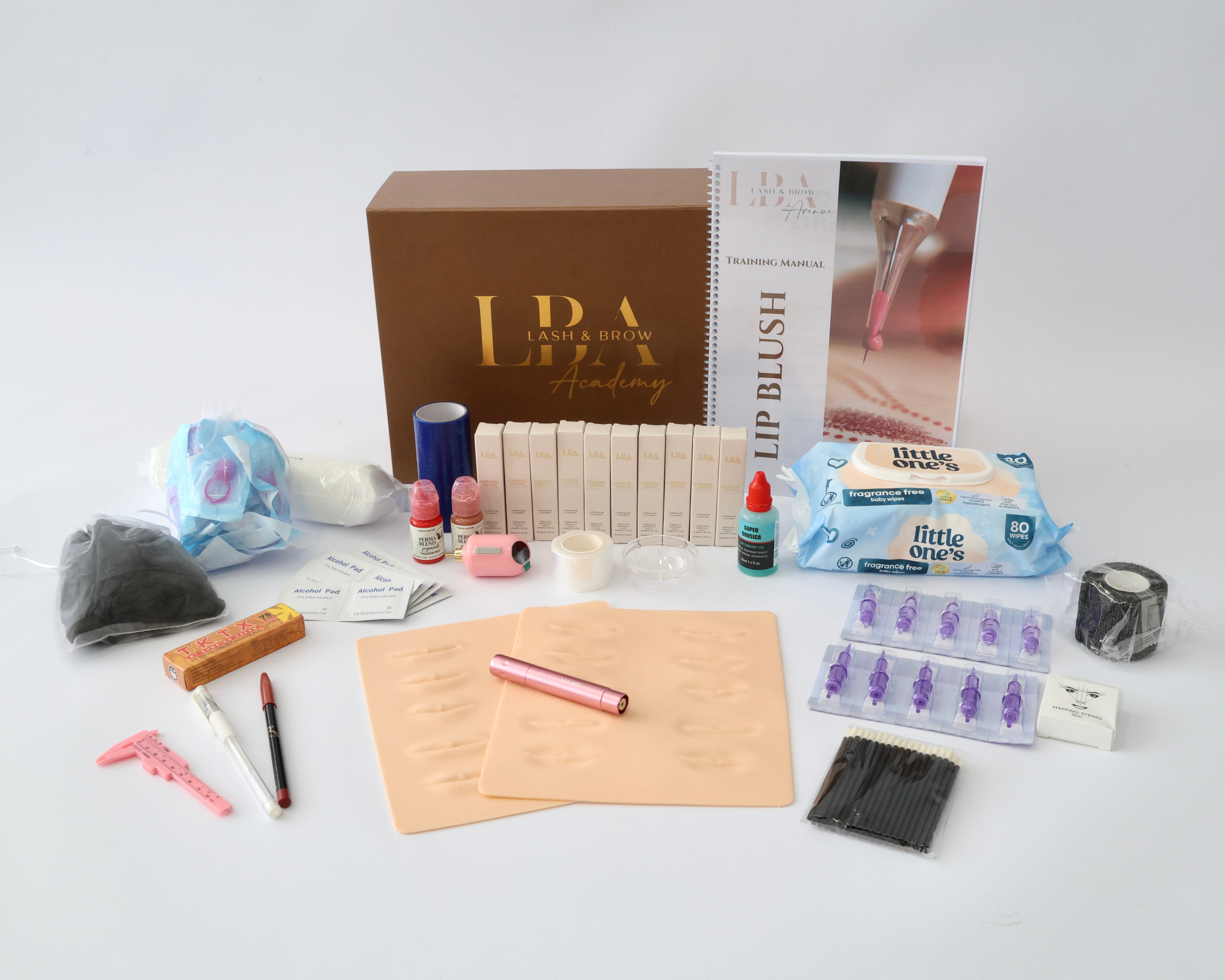 Professional Student Cosmetic Tattoo Lip Blush Starter Training Kit