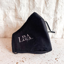 Load image into Gallery viewer, LBA Black Reusable Mask
