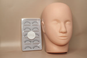 Practice Mannequin Head and Strip Lashes - 5 Pairs