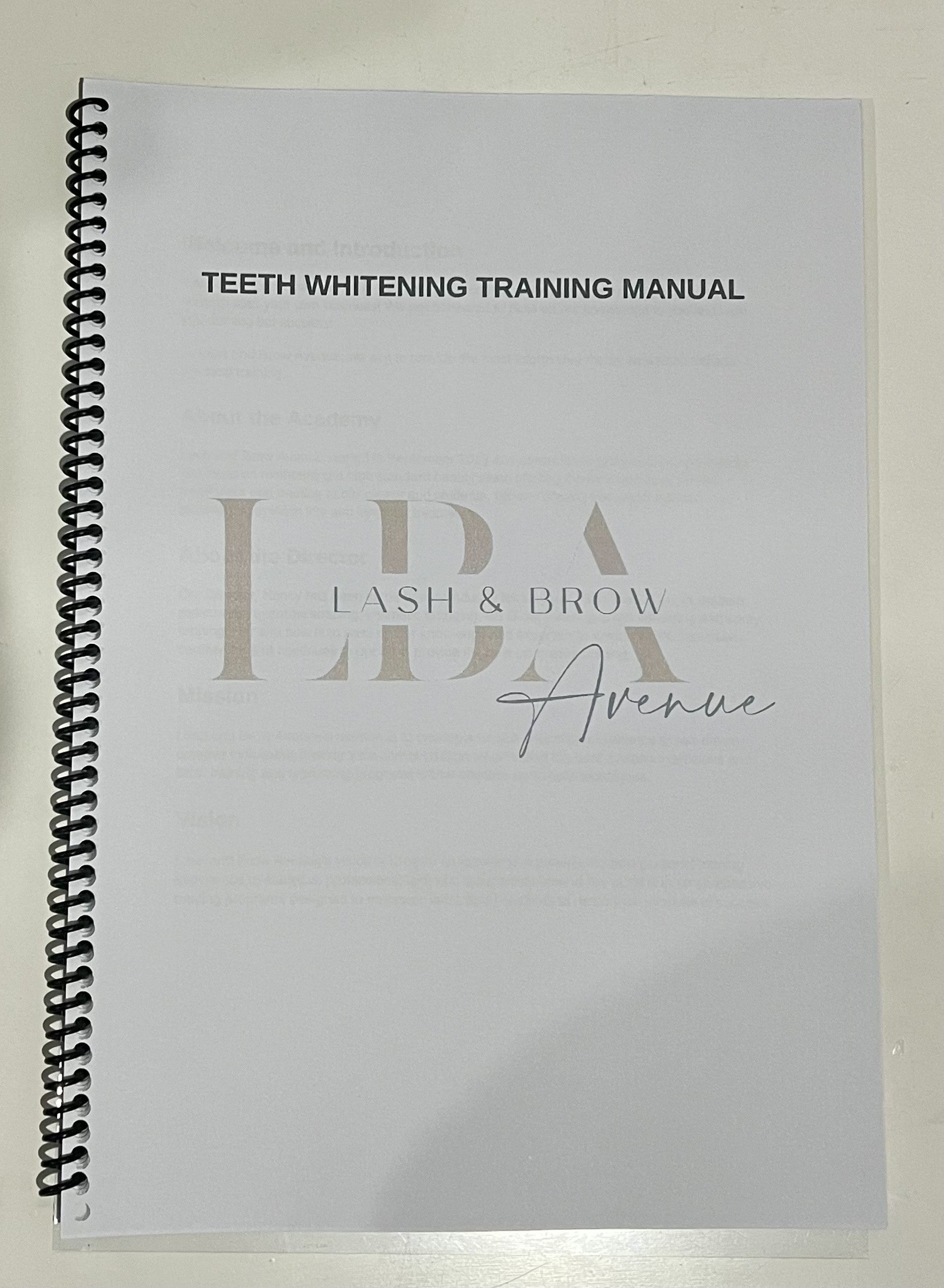 Professional Teeth Whitening Manual